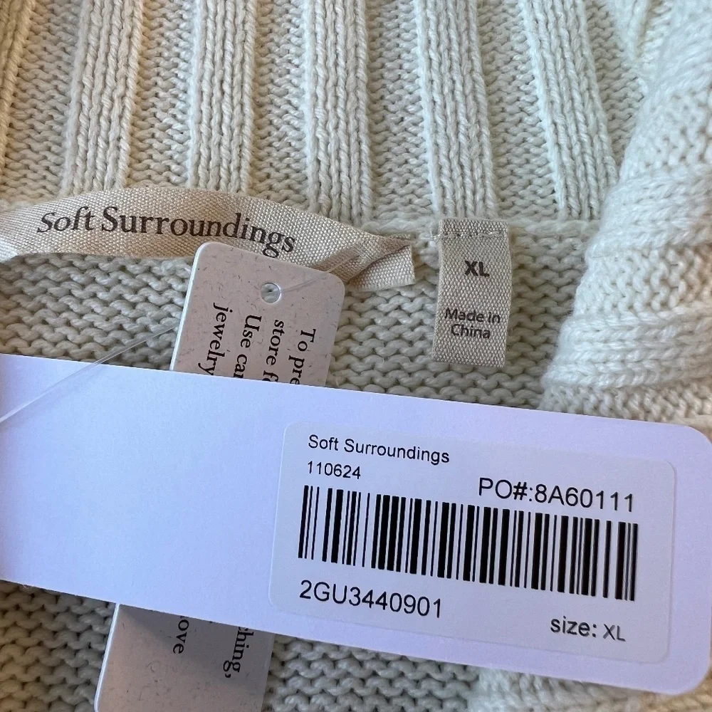 *FIRM PRICE* NWT - Soft Surroundings Trinity Cardigan Longline Sweater